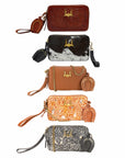 Shell Mini Purse Brown