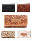 Canyon Jewellery Case Embossed Floral Leather