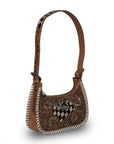 HANDTOOLED DANNIA MEDIUM PURSE – CHECKERED EDITION