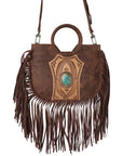 Sedona Tassle Bag - Oiled Ruby Leather