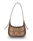Handtooled Dannia Medium Purse - Distressed Brown