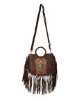 Sedona Tassle Bag - Oiled Ruby Leather
