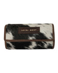 Canyon Jewellery Case - Black & White Cowhide