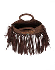 Sedona Tassle Bag - Oiled Ruby Leather