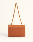 Savi Small Embossed Leather Bag - Amber Glow