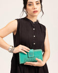 Desert Lotus Wallet - Turquoise