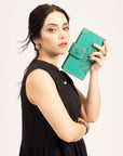 Desert Lotus Wallet - Turquoise
