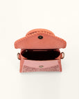 Leon Mini Handle Purse - Pink