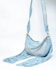 Grace Medium Tassle Bag - Turquoise