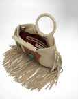 Sedona Tassle Bag In Suede Leather