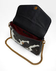 LW On The Go Medium Chain Bag In Cowhide And  Calfskin