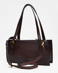 Mivva Handtooled Mini Bag - Brunette Leather