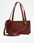 Mivva Handtooled Mini Bag - Soft Walnut Leather