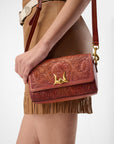 Savi Mini Bag In  Handtooled Leather