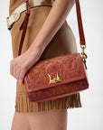 Savi Mini Bag In  Handtooled Leather