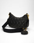 Joe Quilted Nappa Leather Bag-Black