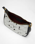 Joe Quilted Nappa Leather Bag - Black & White Cowhide