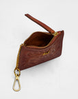 Sophia Credit Card Holder In Handtooled Leather