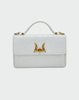 Valencia Ostrich Leather Bag - White