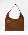 Horse Shoe Bag Charm In Calf Leather - Tan