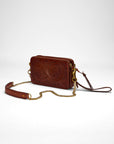 Shell Mini Purse In Handtooled Leather