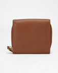 Sophia Card Holder In Brown Leather Calfskin