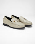 Leather Loafers - White