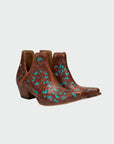 Loyal West X Myra Handtooled Booties - Turquoise