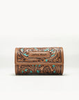 Canyon Jewellery Case Handtooled Leather - Whiskey & Water
