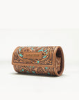 Canyon Jewellery Case Handtooled Leather - Whiskey & Water