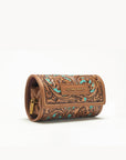 Canyon Jewellery Case Handtooled Leather - Whiskey & Water