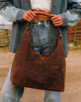 Lw Large Purse In Brunette Leather