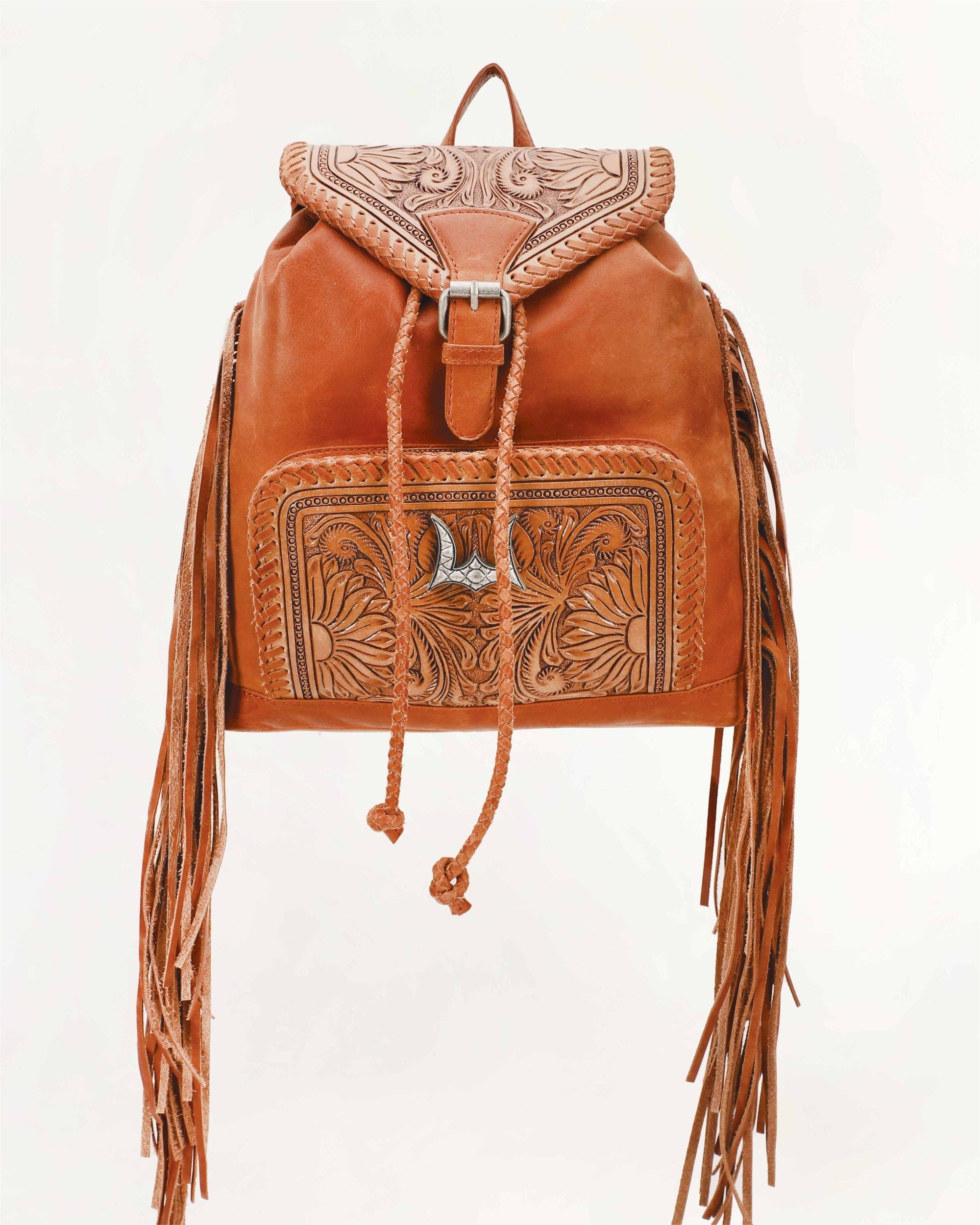 brown leather boho backpack Roaming Trail Medium Backpack – Loyal West Wholesale