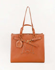 Standard Medium Tote Bag In Calfskin - Black