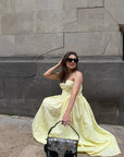 Shell Medium Purse Black Floral Leather