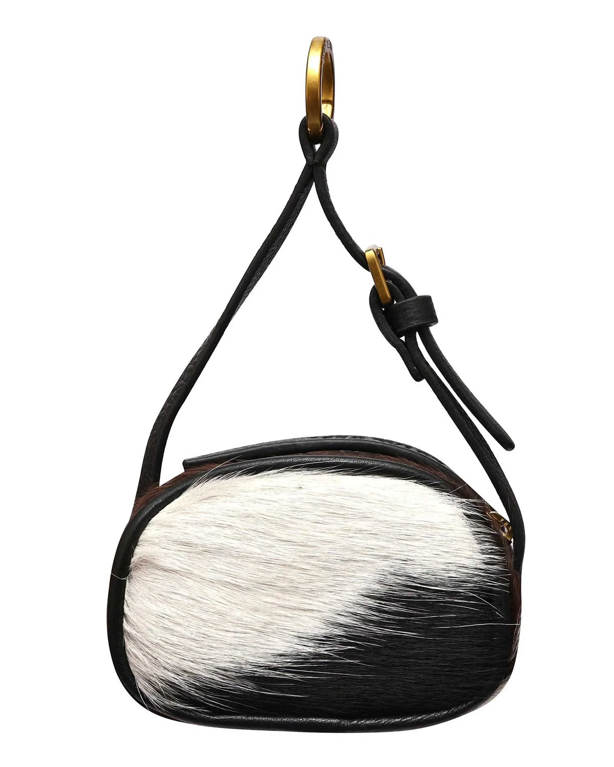 Sophia Micro Bag Charm - Grey cowhide