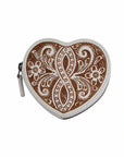 HandTooled Cupid Coin Pouch – Ivory Dust
