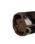 Canyon Jewellery Case - Black & White Cowhide