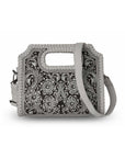 Handtooled Alma Medium Handbag - Ivory Dust