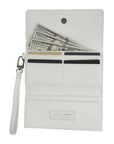 Handtooled Drover Wallet - Ivory Dust