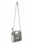 Handtooled Alma Medium Handbag - Ivory Dust