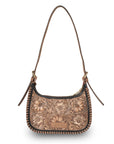 Handtooled Dannia Medium Purse - Distressed Brown
