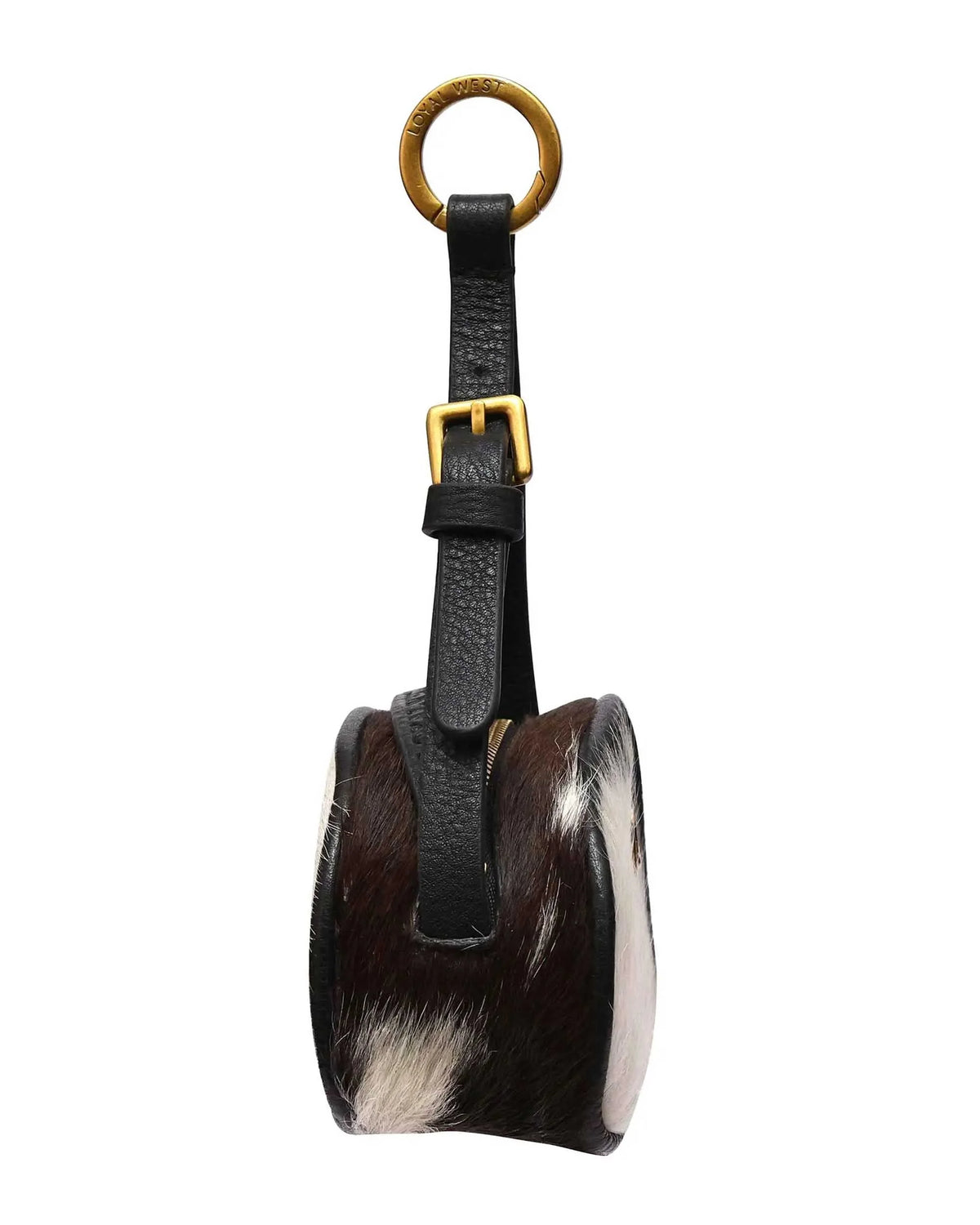 Sophia Micro Bag Charm - Grey cowhide