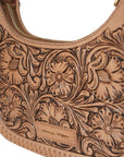 Handtooled Dannia Medium Purse - Slant Form