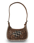 HANDTOOLED DANNIA MEDIUM PURSE – CHECKERED EDITION
