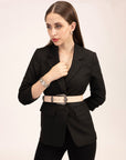 Sophia Belt - Beige Floral Leather
