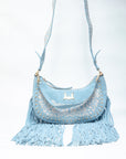 Grace Medium Tassle Bag - Turquoise