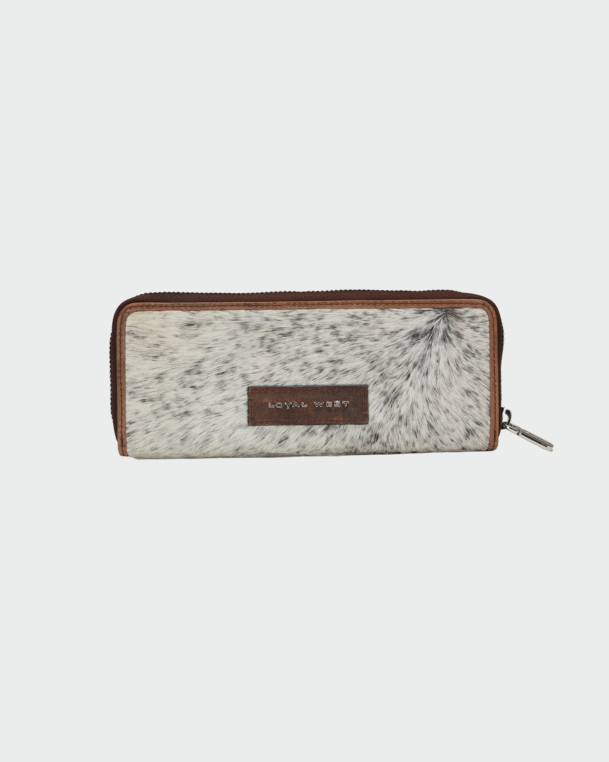 Ranch Road Jewelerycase In Brown &amp; White Cowhide