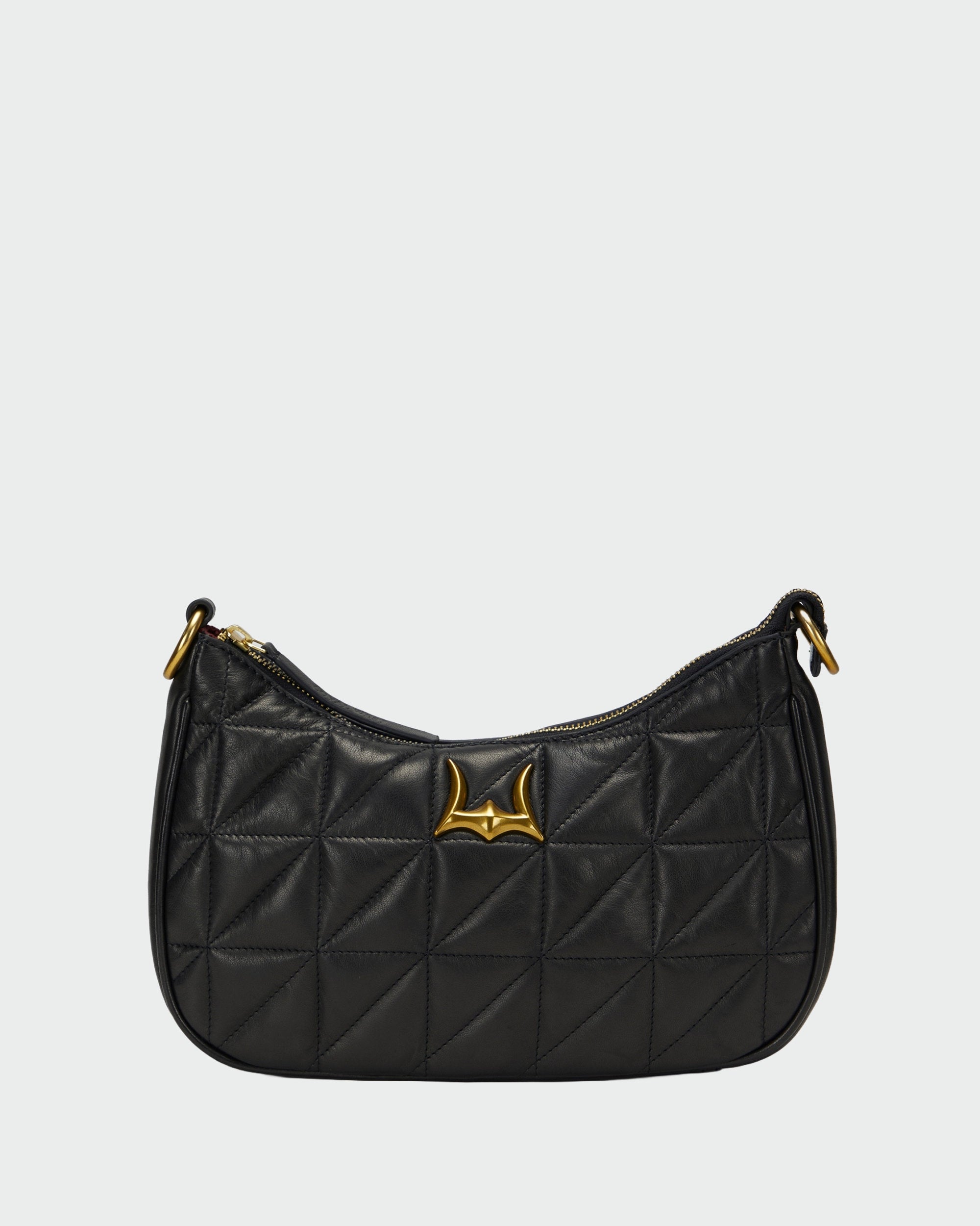 Joe Quilted Nappa Leather Bag - Black &amp; White Cowhide