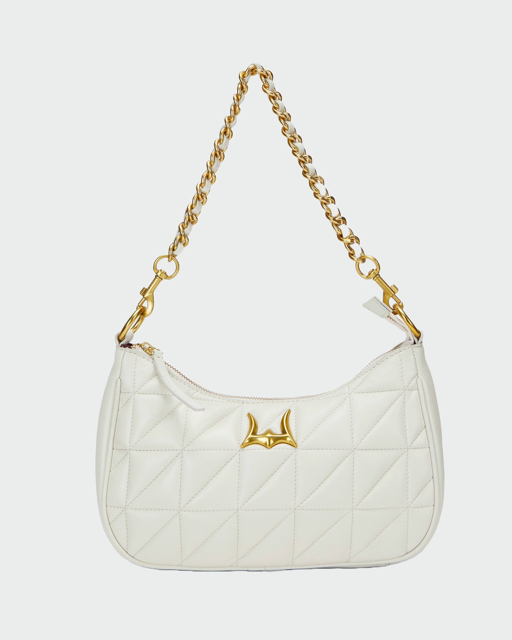 Joe Quilted Nappa Leather Bag - Black &amp; White Cowhide